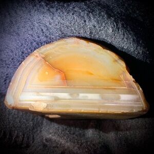 🪨Natural Banded Agate Sliced Rock Specimen